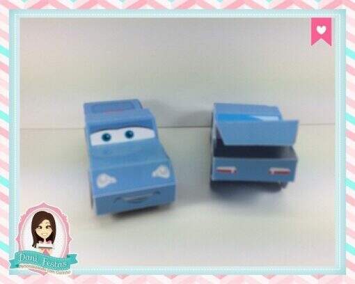 Carrinho Porta Guloseima Carros Disney - Imagem 3