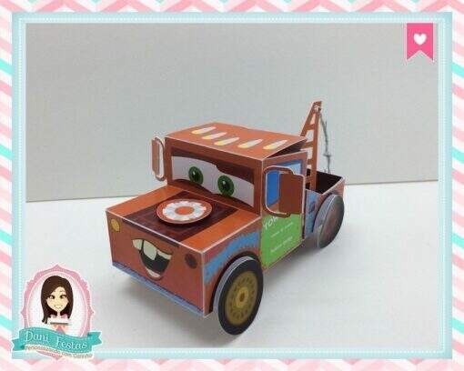Carrinho Porta Guloseima Carros Disney - Imagem 4