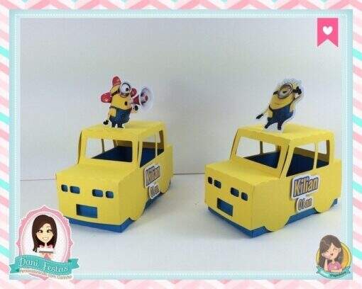 Carrinho Porta Guloseima Minions - Imagem 2