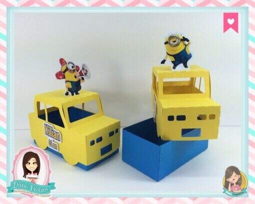 Carrinho Porta Guloseima Minions - Imagem 3
