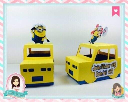 Carrinho Porta Guloseima Minions - Imagem 4