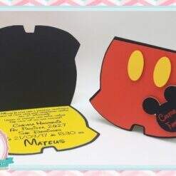 Convite - Mickey Mouse