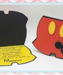 Convite - Mickey Mouse