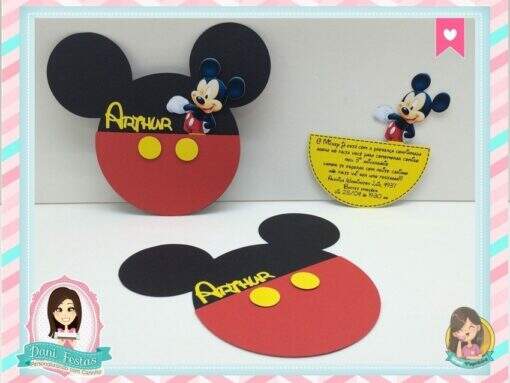 Convite - Mickey Mouse - Imagem 3
