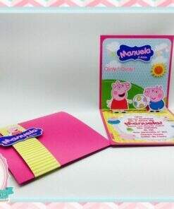 Convite  Peppa Pig