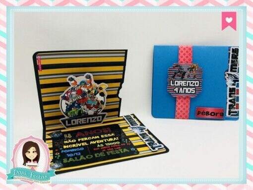 Convite  Transformers - Imagem 3