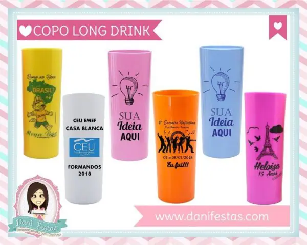 Copo Long Drink Personalizado