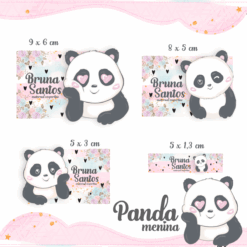 Kit Etiquetas Panda