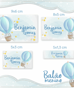 Kit Etiquetas Escolares Balão