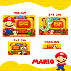 Kit Etiquetas Escolares Mario Bros