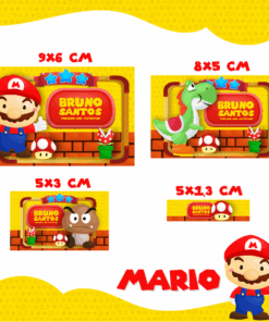 Kit Etiquetas Escolares Mario Bros