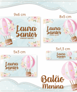 Kit Etiquetas Escolares Balão