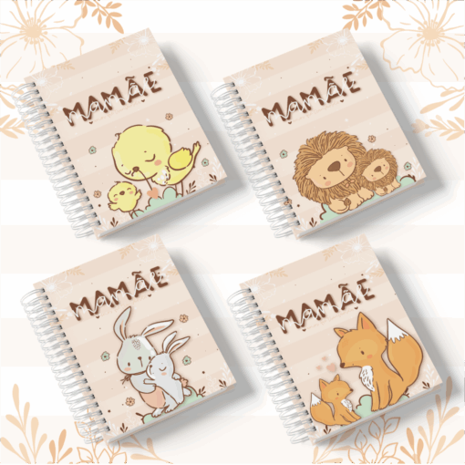 Caderno Pautado Mamãe ou Vovó Animal - Imagem 3