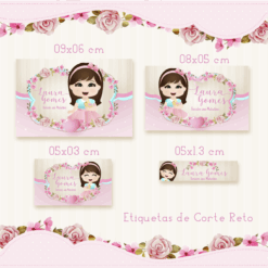 Kit Etiquetas Escolares Meninha