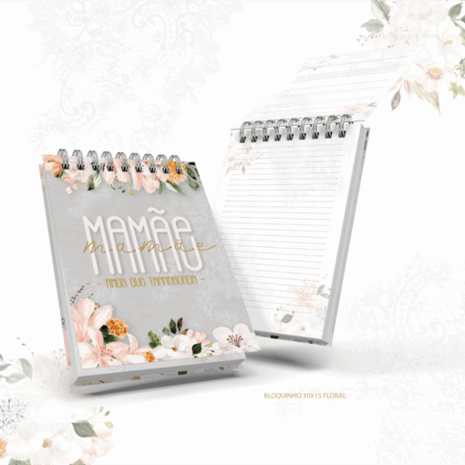 Bloquinho Mamãe ou Vovó Floral