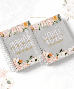 Caderno Pautado Mamãe ou Vovó Floral