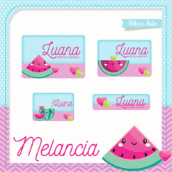 Kit Etiquetas Escolares Melancia