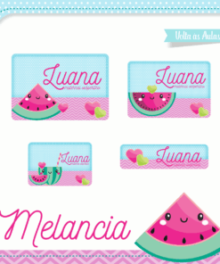 Kit Etiquetas Escolares Melancia