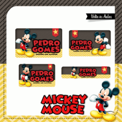 Kit Etiquetas Escolares Mickey
