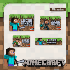 Kit Etiquetas Minecraft