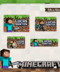 Kit Etiquetas Minecraft