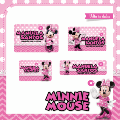 Kit Etiquetas Minnie Rosa