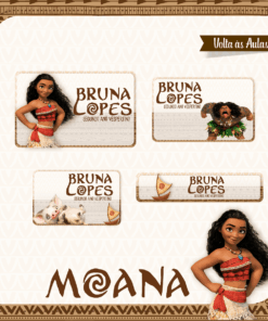 Kit Etiquetas Moana