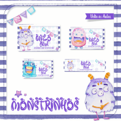 Kit Etiquetas Monstrinhos