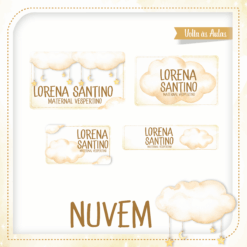 Kit Etiquetas Nuvem