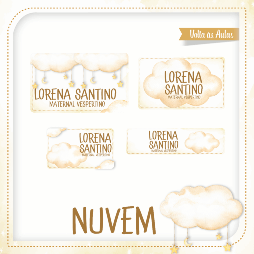 Kit Etiquetas Nuvem
