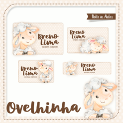 Kit Etiquetas Ovelhinha