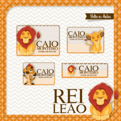 Kit Etiquetas Rei Leão
