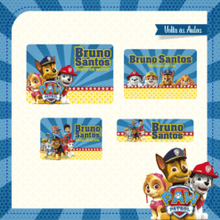 Kit Etiquetas Patrulha Canina