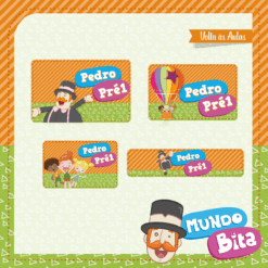 Kit Etiquetas Turma do Bita