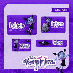 Kit Etiquetas Vampirina
