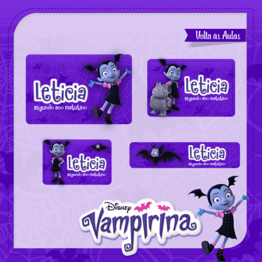 Kit Etiquetas Vampirina