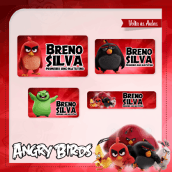 Kit Etiquetas Escolares Angry Birds