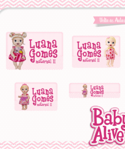 Kit Etiquetas Escolares Baby Alive