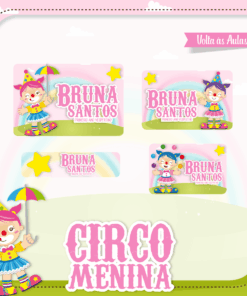 Kit Etiquetas Escolares Circo