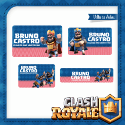 Kit Etiquetas Escolares Clash Royale
