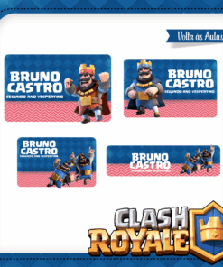 Kit Etiquetas Escolares Clash Royale