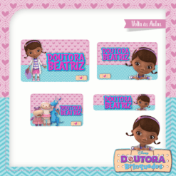 Kit Etiquetas Escolares Dra. Brinquedos