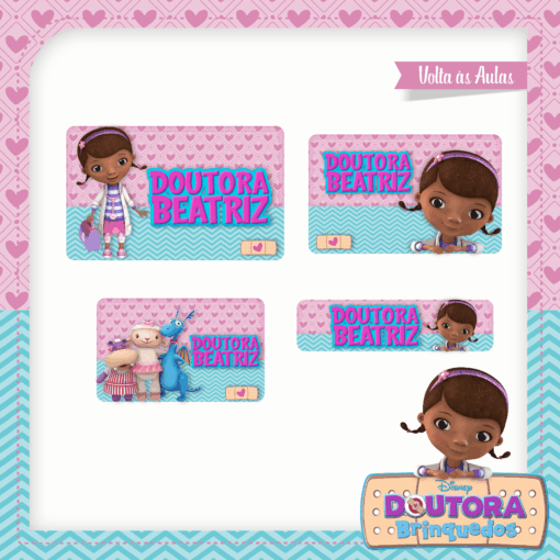 Kit Etiquetas Escolares Dra. Brinquedos