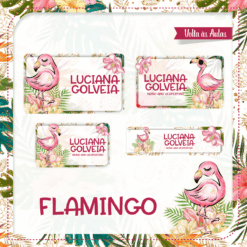 Kit Etiquetas Escolares Flamingo
