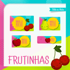 Kit Etiquetas Escolares Frutinhas