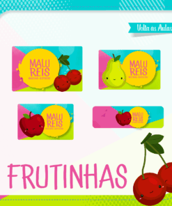 Kit Etiquetas Escolares Frutinhas