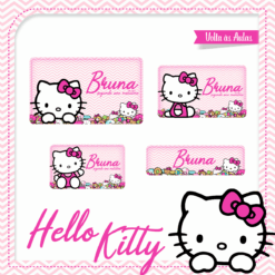 Kit Etiquetas Escolares Hello Kitty