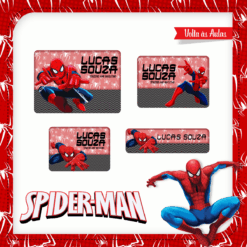 Kit Etiquetas Escolares Homem Aranha