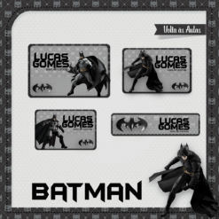 Kit Etiquetas Escolares Batman
