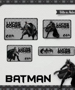 Kit Etiquetas Escolares Batman
